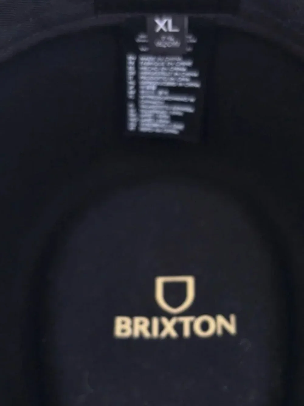 Brixton Men's Black Messer II Fedora Felt Wide Brim Adjustable Hat Size XL